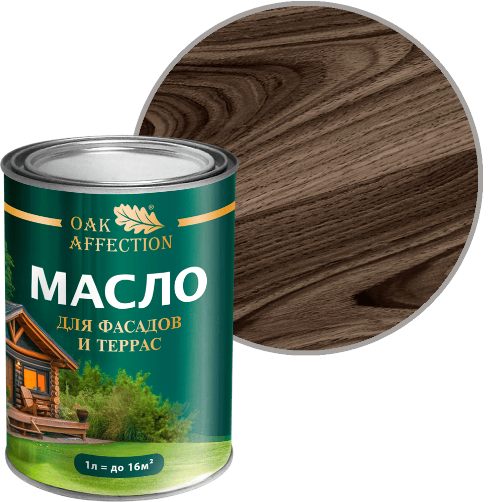 Масло для террас и фасадов OAK AFFECTION 1000 мл, палисандр