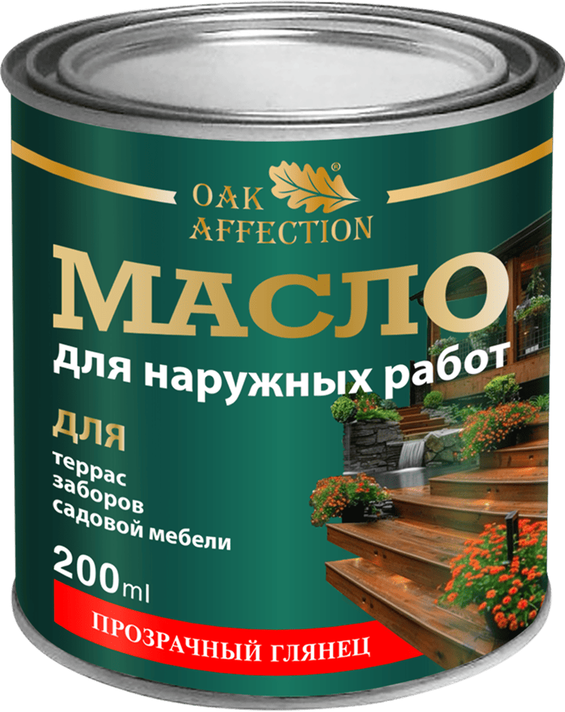 Масла для наружных работ по дереву 1000 мл oakaffection
